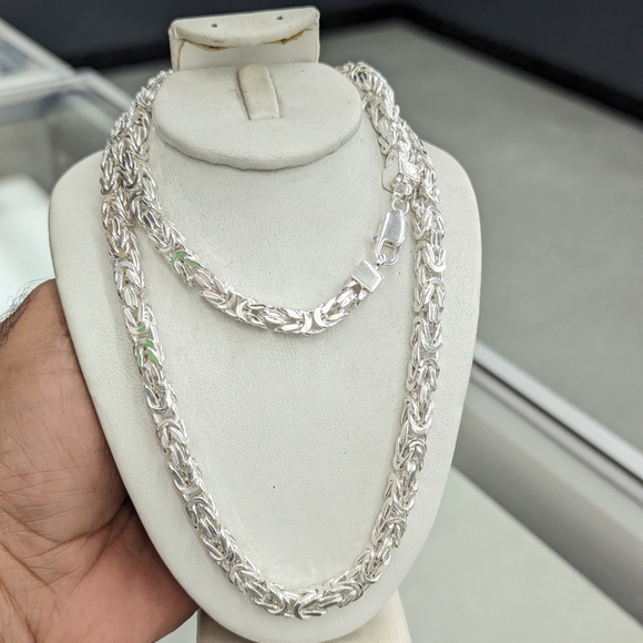 925 Sterling Silver Byzentine Chain 5.5mm 24 inches